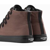 Ombre Men's shoes sneakers with combined materials - brown | Shoptok.si