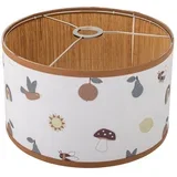 Bijelo/smeđe dječje sjenilo s tekstilnim sjenilom ø 34 cm Agnes –
