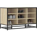 vidaXL Klupa za cipele Sonoma hrast Konstruirano drvo i metal | shoptok.hr