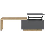 Livetastic KLUBSKA MIZA, antracit, barve hrasta | Shoptok.si