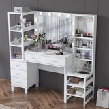 Hanah home toaletni stolić, bijeli Cijene