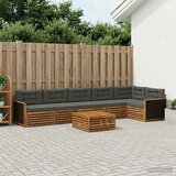  Set vanjskih sofa 7 pcs Prirodna i antracit 79 x 79 x 37 cm | shoptok.hr