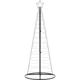 vidaXL Osvetljena novoletna jelka stožec 200 LED toplo bela 182 cm | Shoptok.si