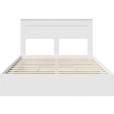  Krevet s od storage Bijelo 140 x 190 cm Konstruirano drvo | shoptok.hr