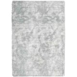 vidaXL Čupavi tepih s visokim vlaknima srebrnosiva 120x170cm poliester | shoptok.hr
