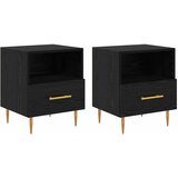  Noćni ormarić 2 pcs Crna 40 x 35 x 47,5 cm Konstruirano drvo | Eponuda.ba