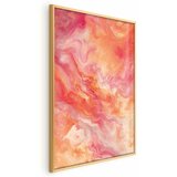  Plakat Fiery Colors - dynamic shapes in fire and pink tones 29.7x42 Zlatni okvir | shoptok.hr