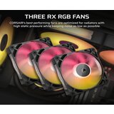 Corsair Kuler sa vodenim hlađenjem za CPU iCUE LINK TITAN 360 RX RGB/AIO 360mm triple fan/ crna | ePonuda.com