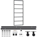  Klizna vrata s priborom ESG staklo i aluminij 76 x 205 cm | shoptok.hr