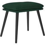  Stolica za opuštanje s tabureom od tkanine tamnozelena | shoptok.hr