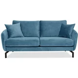 Scandic plava sofa s baršunastom površinom Magic, širine 190 cm