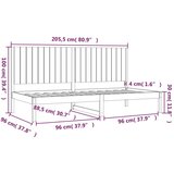  Dnevni ležaj 90 x 200 cm od masivne borovine | shoptok.hr