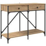  Konzolna stolica s ladicama Umjetnički hrast 100 x 39 x 78,5 cm | shoptok.hr
