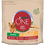 Purina One Mini Active piščanec in riž - Varčno pakiranje: 18 kg (12 x 1,5 kg) Cene