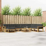  Set vanjskih sofa 9 kom. Bijela i antracit | shoptok.hr
