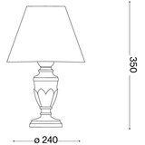 Ideal Lux - Stona lampa FIRENZE 1xE14/40W/230V zlatna | Eponuda.com