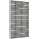 Maison Chic Omarca za CD - CD stojalo - CD regal plošče betonsko siva 102x16x177,5 cm konstr. les, (21673968) Cene
