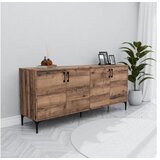 Hanah home ares 1660 walnutanthracite console | ePonuda.com