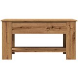 vidaXL Klubska mizica artisan hrast 101x49x52 cm inženirski les | Shoptok.si