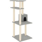  Penjalica za mačke sa stupovima za grebanje svjetlosiva 123 cm | shoptok.hr
