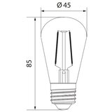Brilagi led sijalica vintage ST45 E27/1W/230V 3000K | Eponuda.com