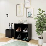 vidaXL Omara za čevlje siva 105x35,5x70 cm iverna plošča Cene