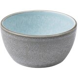 Bitz siva posuda od kamenine sa svjetloplavom unutarnjom stranom Mensa, promjer 10 cm | shoptok.hr