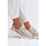 EVENTO Leather Sports Shoes Sneakers Women With Zipper Beige Lilimia | shoptok.hr