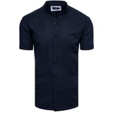 DStreet Men's Dark Blue Short Sleeve Shirt Cijene