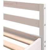  Krevet na kat sa stolom i ljestvama bijeli 160x200 cm borovina | shoptok.hr