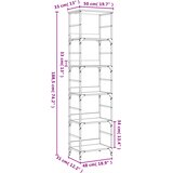  Polica za knjige Sonoma hrast 50x33x188,5 cm Konstruirano drvo | shoptok.hr
