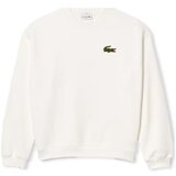 Lacoste Puloverji Loose Fit Badge Accent Sweatshirt - Blanc Bela | Shoptok.si