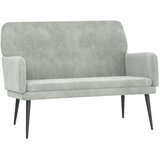  Klupa svjetlosiva 108 x 79 x 79 cm baršunasta | Eponuda.com