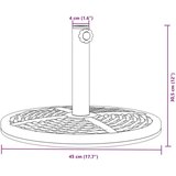  Baza suncobrana za stupove Ø 38/48 mm 12 kg okrugla | shoptok.hr