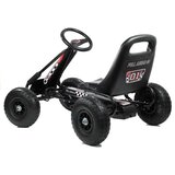  Go-Kart na pedale A-15 s pumpanim kotačima - crni | shoptok.hr