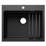 Blanco sudoper ETAGON 6 SILGRANIT CRNA, pribor inox nosači, bez InFino pribora | shoptok.hr