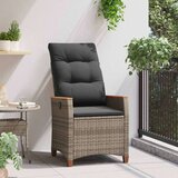  Ležeči vrtni stol Siva in temno siva 64 x 57,5 x 112 cm, (5000285799) | Shoptok.si