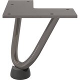  Noge s ukosnicama za stolić za kavu 4 kom. Prirodni čelik 10 cm Puni čelik | shoptok.hr