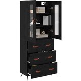  Kuhinjski ormarić Kabinet Zidne 2 pcs Crni hrast Konstruirano drvo | shoptok.hr