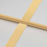 Sobna vrata tanka zlatna 93x201,5 cm kaljeno staklo i aluminij | shoptok.hr