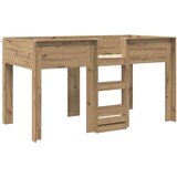  Krevet na kat za djecu s madracem Umjetnički hrast 100 x 200 cm | shoptok.hr