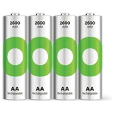 GP Batteries 1x4 GP ReCyko NiMH battery AA 2600mAH, high capacity