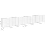 vidaXL gabionski zid s poklopcima od pocinčanog čelika 900x30x150 cm | shoptok.hr