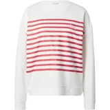 JDY Sweater majica 'IVY' roza / rubin crvena / bijela
