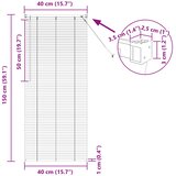  Venecijanska roleta Srebrno Siva 150 x 40 cm PVC | shoptok.hr