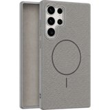  leather grip magsafe maska za samsung galaxy S22 ultra - siva Cene