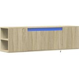 Zidni TV ormarić s LED svjetlima boja hrasta 135x31x39,5 cm | shoptok.hr