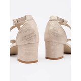 GOODIN Beige women's high-heeled sandals | shoptok.hr