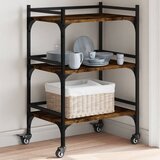 vidaXL Kuhinjska kolica boja hrasta 50x35x75 5 cm konstruirano drvo | shoptok.hr