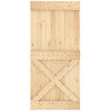  Vrata NARVIK Prirodna 95 x 210 cm Čvrsta borovina - Prirodna 95 x 210 cm križni dizajn | shoptok.hr